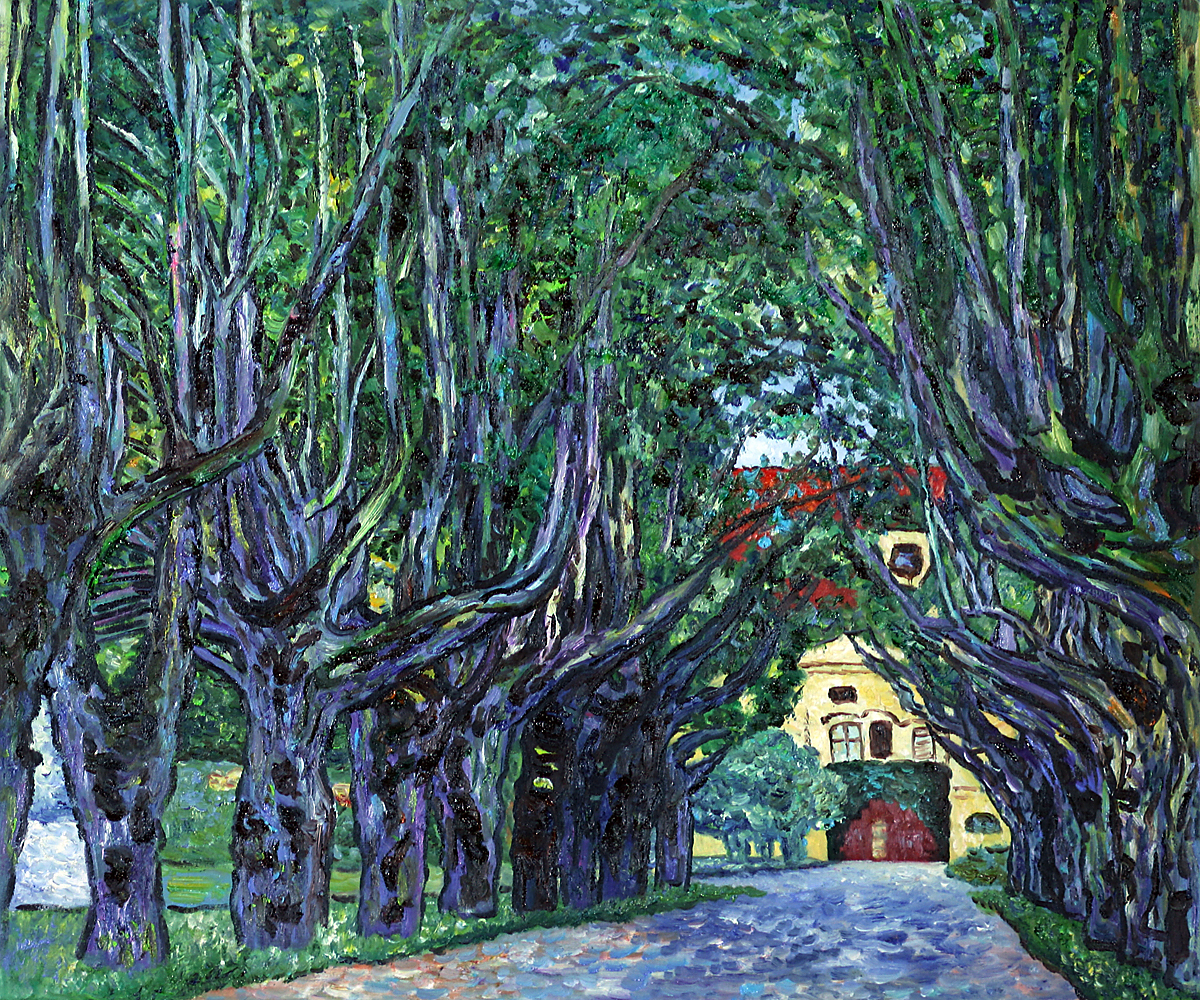Avenue in Schloss Kammer Park - Gustav Klimt Paintings